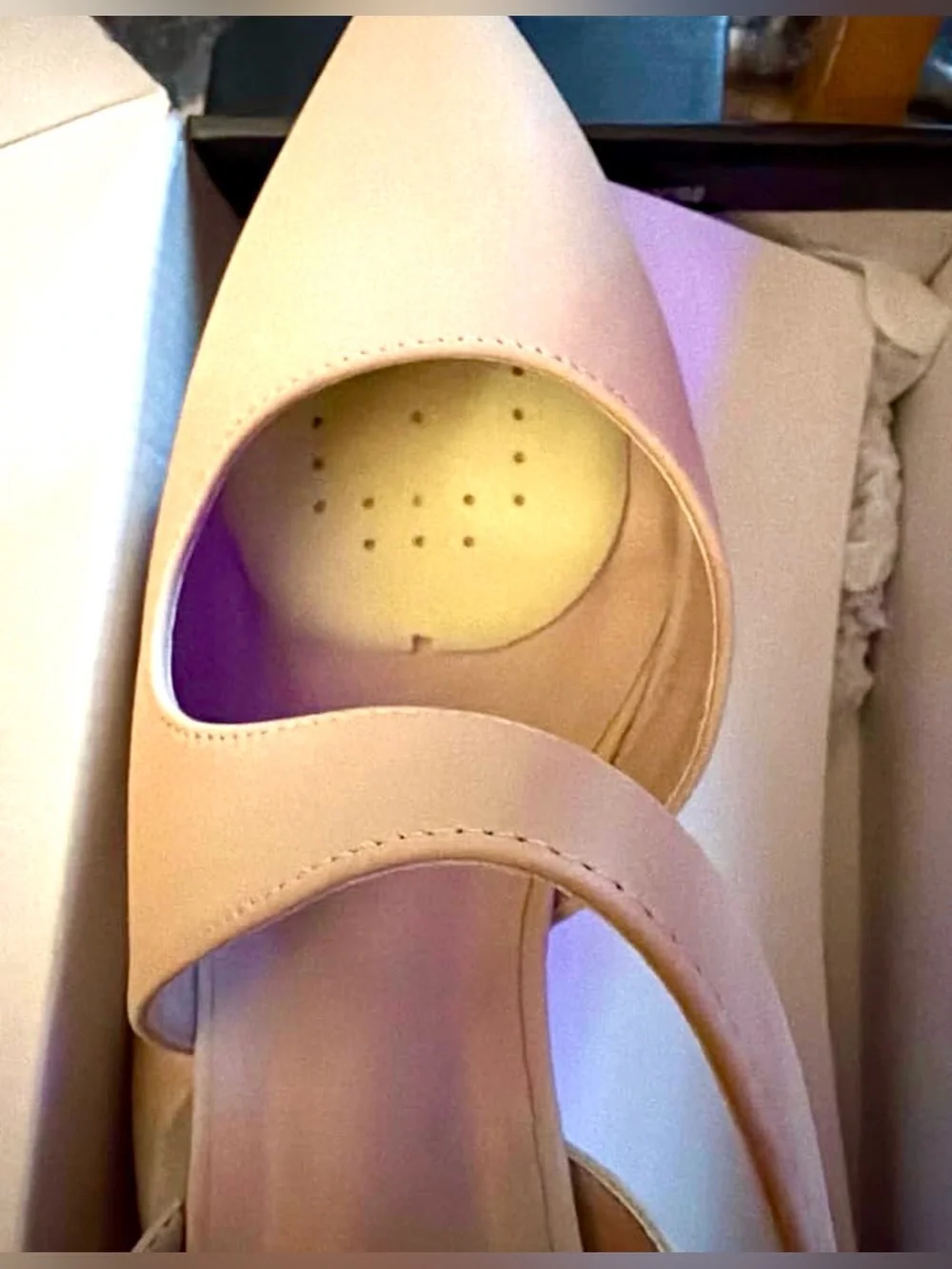 Women's Nude Pointed-Toe Slingback Kitten Heel Pumps